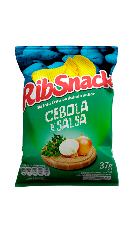 RIBSNACK ONDULADA - SABOR CEBOLA E SALSA