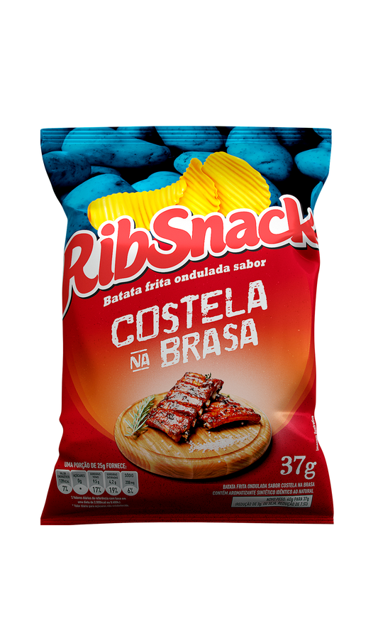 RIBSNACK ONDULADA - SABOR COSTELA NA BRASA