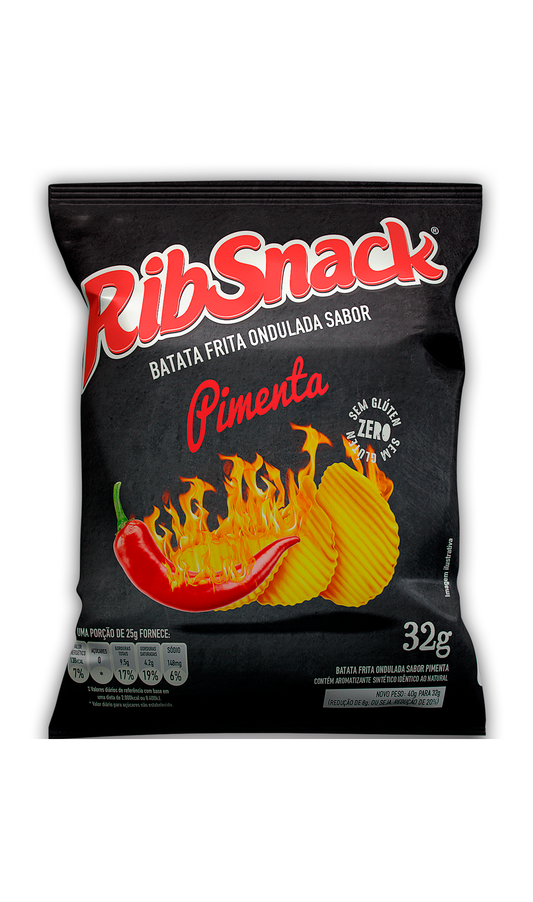 RIBSNACK ONDULADA - SABOR PIMENTA